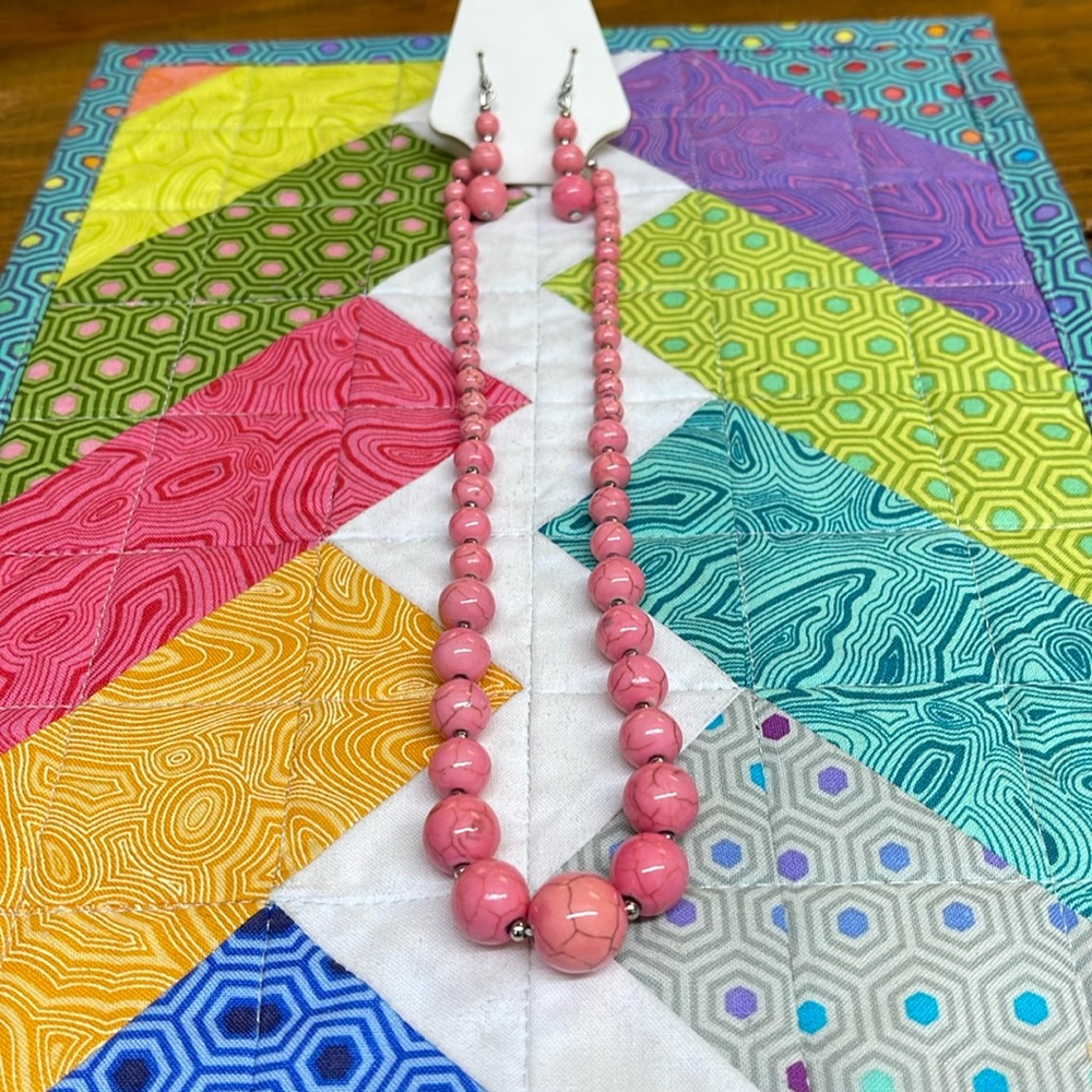 Pink Howlite set